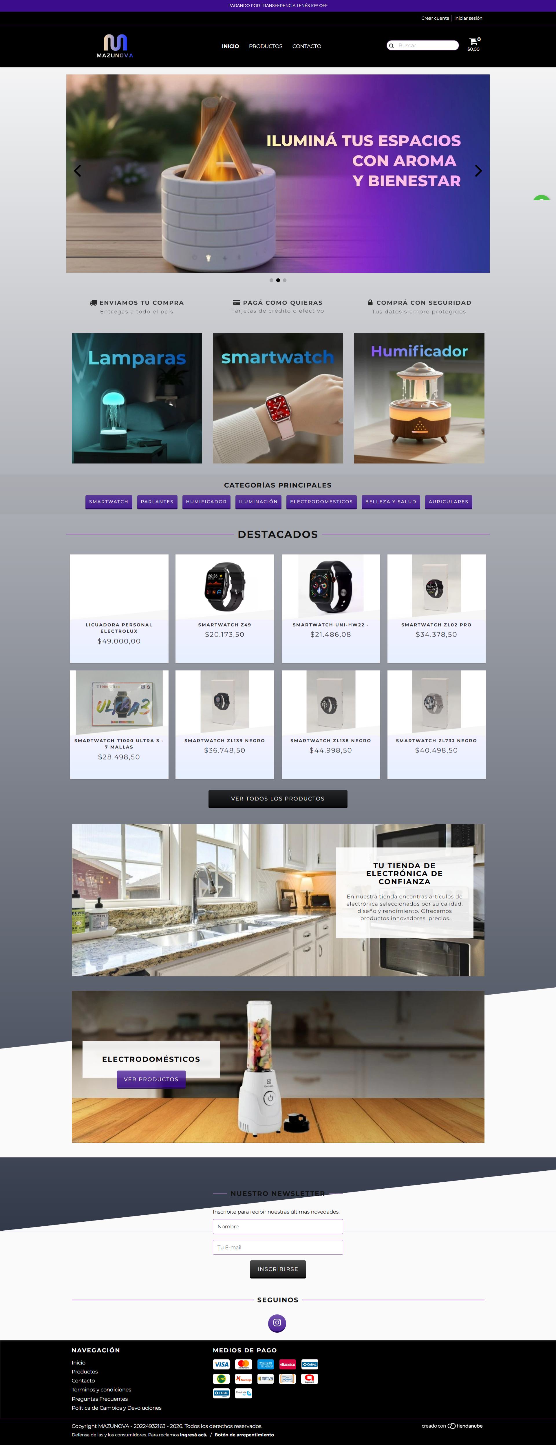 Imagen del proyecto Tienda Online Mazunova